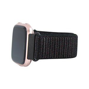 Nylon Sport Bands for Fitbit Versa 1,2, & Lite - #9 Black